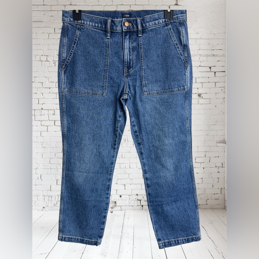 J.Crew Mid-Rise Patch Pocket Crop Denim Ankle
Length Jeans Size 29